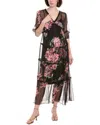 Johnny Was Petite Lizzy Ruffle Maxi Dress In Multi