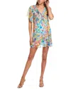 Johnny Was Margaret Flounce Floral-print Chiffon Dress