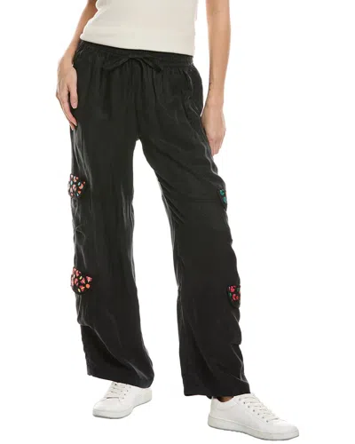 Johnny Was Petite Phillis Crochet Pant In Black