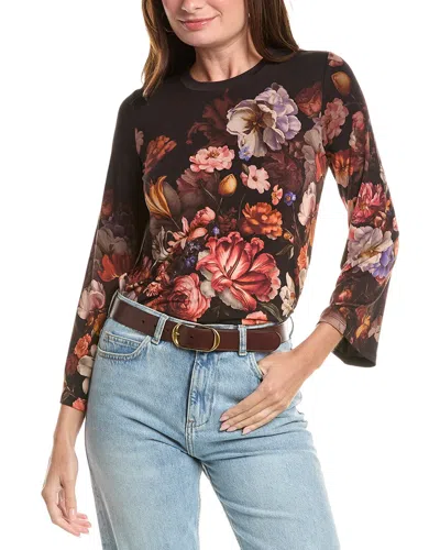 Johnny Was Petite The Janie Favorite Flare Sleeve Crewneck Top In Multi