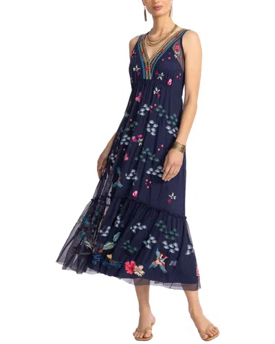 Johnny Was Petite Zinoviah Dress In Blue