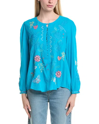 Johnny Was Petra Blouse In Blue
