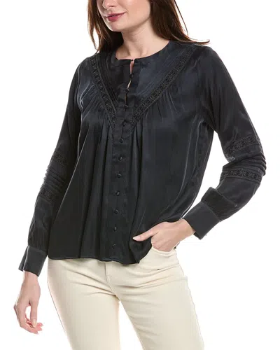 Johnny Was Pintuck Blouse In Black
