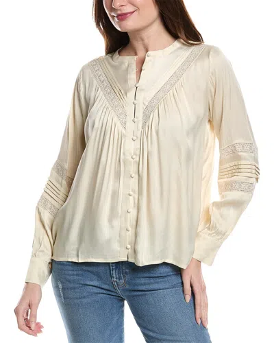 Johnny Was Pintuck Blouse In White