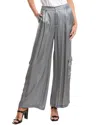 Johnny Was Pleated Pull-on Pant In Grey