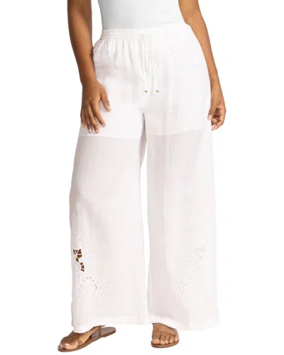 Johnny Was Plus Annalise Pant In White