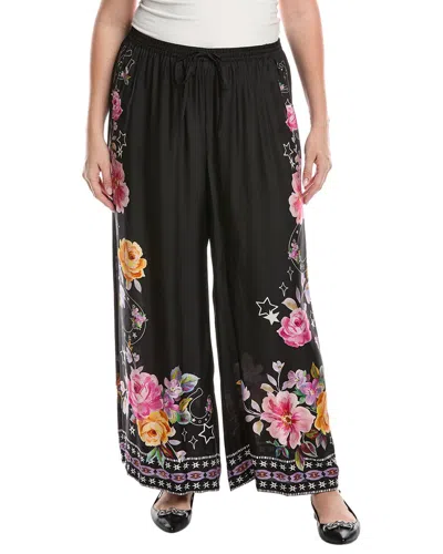 Johnny Was Plus Frankie Easy Silk-blend Pant In Black