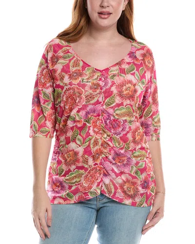 Johnny Was Plus Gloriana Mesh T-shirt In Multi