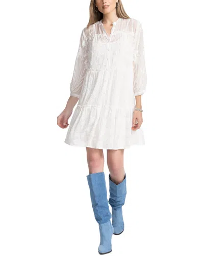 Johnny Was Plus Kimberlee Dress In White