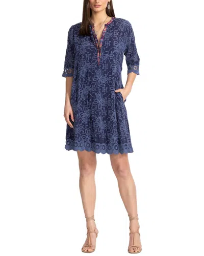 Johnny Was Plus Malfi Dress In Blue