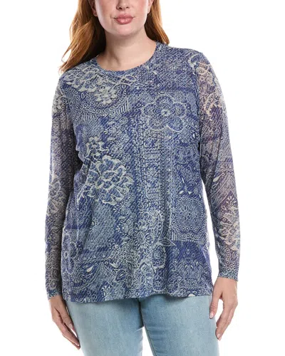 Johnny Was Plus Natalie Mesh T-shirt In Multi