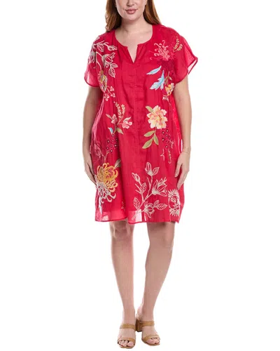 Johnny Was Plus Playa Shift Dress In Pink