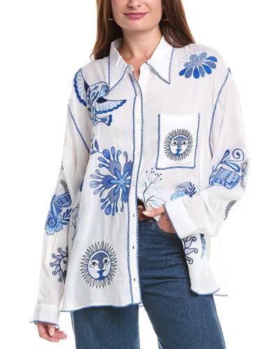 JOHNNY WAS JOHNNY WAS PLUS POCKET RELAXED SHIRT