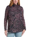 Johnny Was Plus Rebecca Mesh T-shirt In Black
