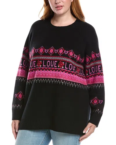 Johnny Was The Fairisle Wool & Cashmere-blend Pullover In Black