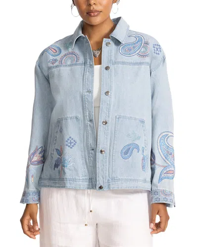 JOHNNY WAS JOHNNY WAS PLUS TRAPUNTO DENIM CHORE JACKET