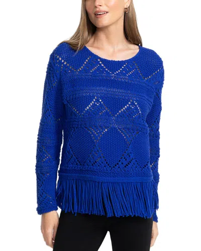 Johnny Was Pullover In Cbt-cobalt