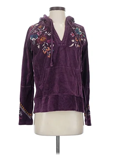 Pre-owned Johnny Was Pullover Sweater In Purple