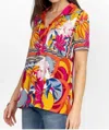 Johnny Was Rachel May Short Sleeve Swing Top In Multi In Multi