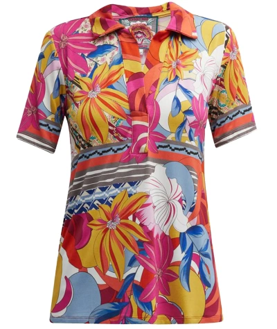 Johnny Was Rachel May Swing Polo Multicolor In Pink