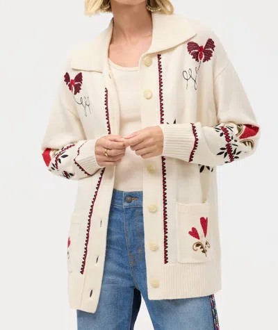 Johnny Was Raelynn Cozy Cardigan In Cream In Neutral