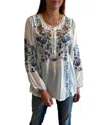 Johnny Was Raisa Blouse In Natural In White