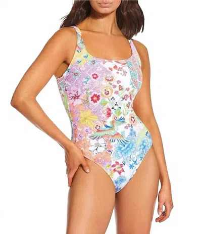 Johnny Was Reverse Pique Tank One Piece In Paula In Multi