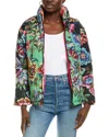 Johnny Was Reversible Puffer Jacket In Green