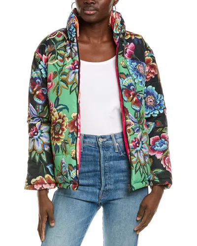 Johnny Was Reversible Puffer Jacket In Multi