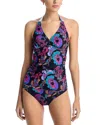 Johnny Was Reversible Ruched Tankini In Fatima Reversible