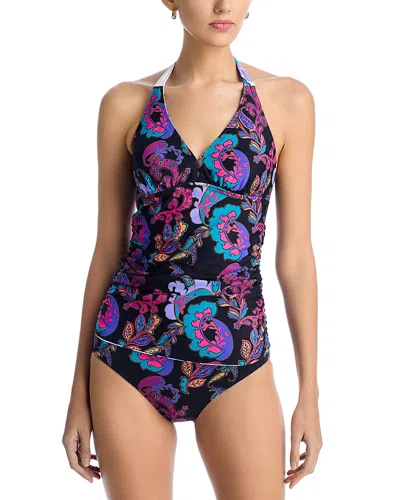 Johnny Was Reversible Ruched Tankini In Fatima Reversible