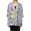 Johnny Was Reversible Yena Kimono In Le Jardin Scarf Print In Multi