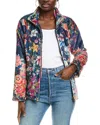 Johnny Was Reversible Zip Jacket In Blue