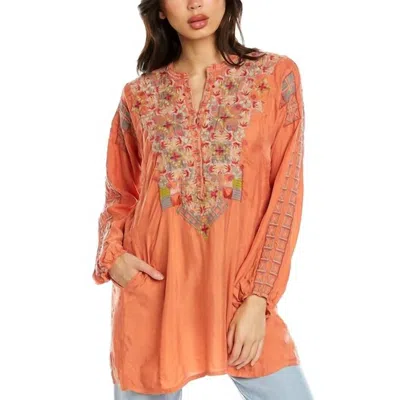Johnny Was Rhea Tunic In Brt In Pink