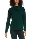 Johnny Was Rhode Cowl Neck Wool & Cashmere-blend Sweater In Green