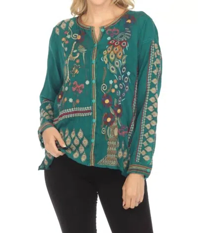 Johnny Was Rio Blouse In Green