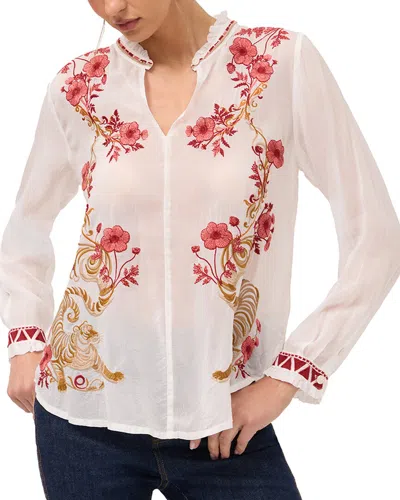 Johnny Was Roma Blouse In Transparent