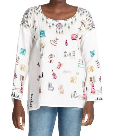 Johnny Was Rondo Blouse In Natural In White