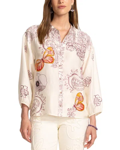 Johnny Was Lucinda Button Down Shirt In Rosabelia In Multi