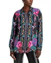 Johnny Was Rosalynda Printed Button Down Shirt In Etta's Garden