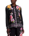 Johnny Was Rosalynda Button Down Shirt In Western Kasumi In Kasumi