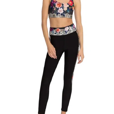 Johnny Was Rose Lace Bee Active Legging In Black