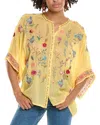 Johnny Was Roylane Embroidered Blouse