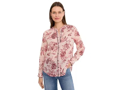 Johnny Was Ruffle Cuff Blouse Women's Clothing Yvessa: Sm In Pink
