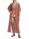 Johnny Was Ruma Crochet Maxi Kimono In Roumba In Multi