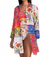 Johnny Was Rumba Button Down Shirt Dress In Rumba Roo In Multi