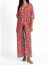 Johnny Was Rumba Maxi Crochet Kimono In Rumba Watermelon In Multi