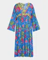 Johnny Was Rumba Mix Flared Maxi Kaftan Coverup In Rumba Mix-4