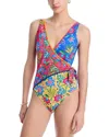 Johnny Was Rumba Wrap Swimsuit In Rumba Mix