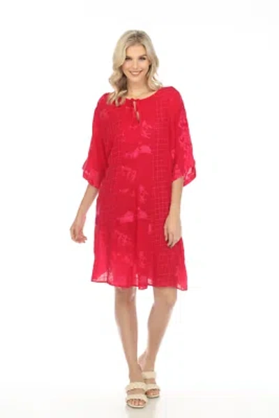 Pre-owned Johnny Was Runswick Lora Embroidered Tunic Dress Plus Size C22522-7x In Multicolor